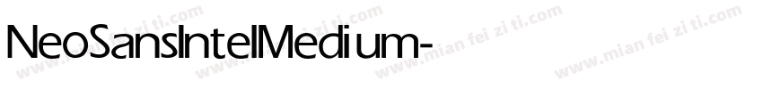 NeoSansIntel Medium字体转换